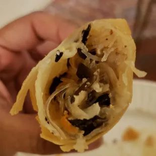 Interior of Vietnamese crispy egg roll ($5 for two). Not bad.