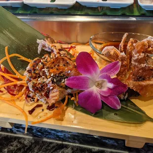 Soft shell crab, 2 ways