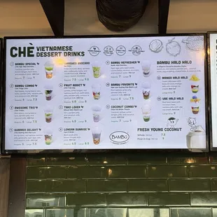 Chè Vietnamese dessert drinks