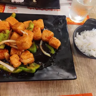 Kung Pao tofu (decent)