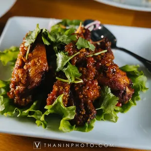 a plate of food on a table