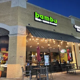 A couple of parking spots are reserved for customers that pick up meals.