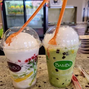 Number 5 and number 6   Green one is Avocado