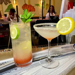 Lemon Drop, &amp; Virgin Mojito