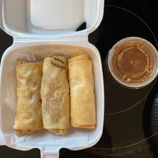 10. Vegetable Spring Roll$6.99 For The three. These were HORRIBLE. Not well seasoned and a lot greasier than they appear