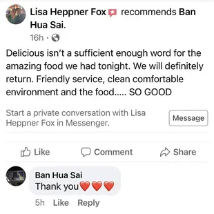 Another good one for Ban Hua Sai, Thank you so much Lisa for your support and review! Love it so much