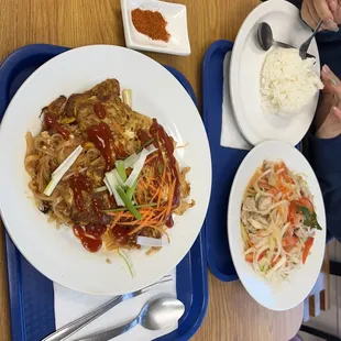 a person eating a meal