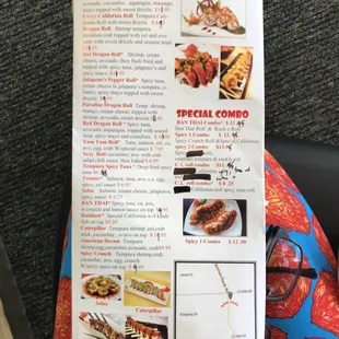 Current menu