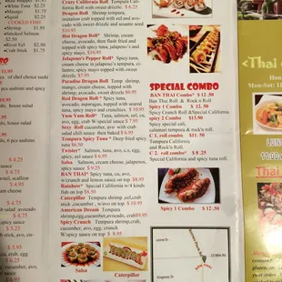 Special rolls