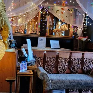 the interior of the restaurant