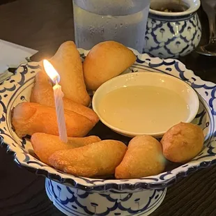 Birthday complimentary Thai Donuts