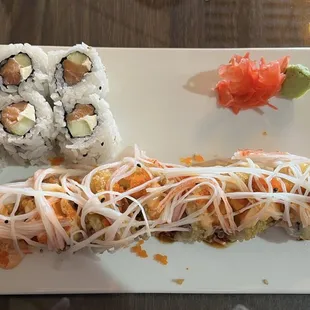 Queen City roll and Philadelphia roll
