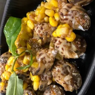 grilled chicken and corn