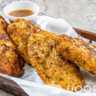 Somali chicken kabab (spiced meat patty)