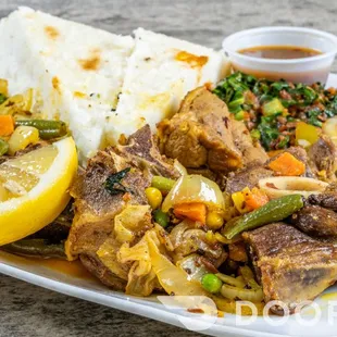 a plate of food