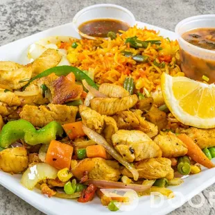 a plate of food