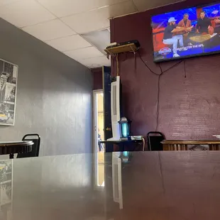 a flat screen tv on the wall