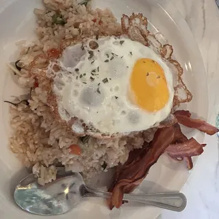 BASIL FRIED RICE WITH BACON
