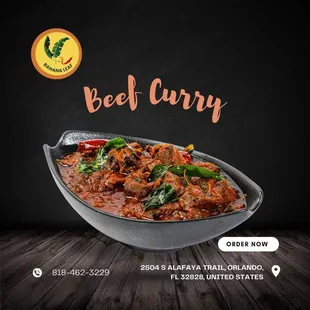 beef curry in a bowl