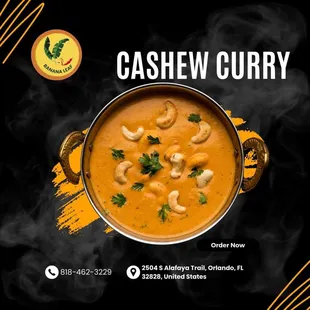 cashew curry in a pot