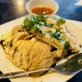 a plate of food on a table