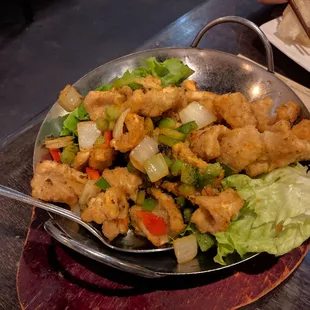 golden fried calamari