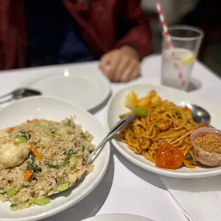 Basil Fried Rice, Veggie Indian Mee Goreng