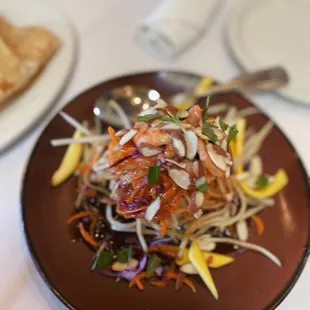 Green papaya &amp; mango salad @lesminaddio