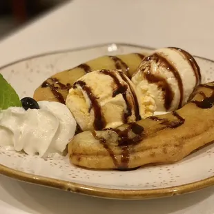 Deep - fried Banana Ala Mode