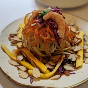 Papaya shrimp salad