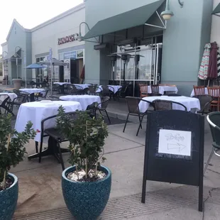 Patio seating!  Enjoy!