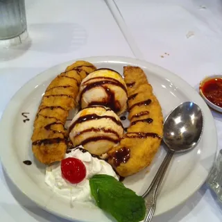 Deep-Fried Banana a la Mode