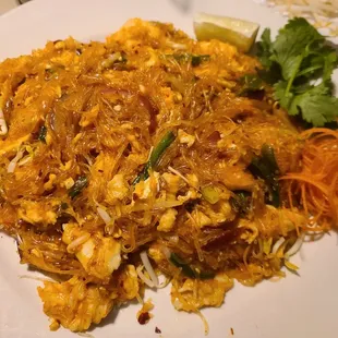 Glass noodle pad thai
