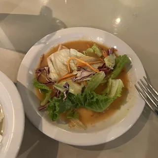 Salad with Peanut Dressing