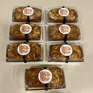 Pumpkin Bread ready for delivery