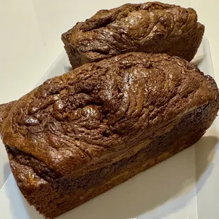 Nutella Swirl Banana Bread. Seasonal menu item
