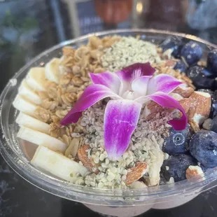 This is my cocoa blend bowl with protein topping pack