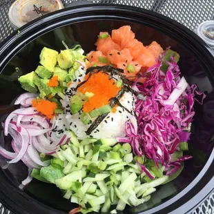 Hawaiian bowl with salmon