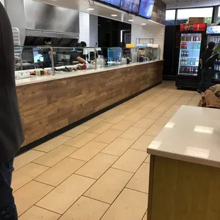 interior, sushi and sashimi