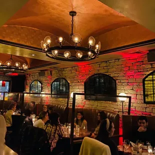 the interior of the restaurant