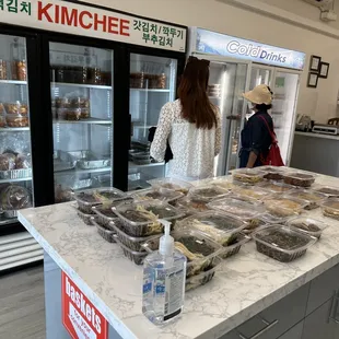 Coolers with ... banchan !!