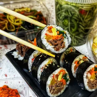 sushi, sushi and sashimi, food, sashimi