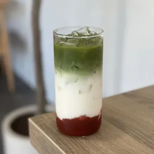 Iced Strawberry Matcha