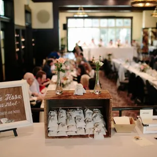 They made the little details pop and fit into the space. They also set up all our decorations for us.