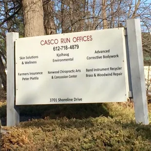 New sign by the street.