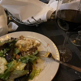 Salad and best wine