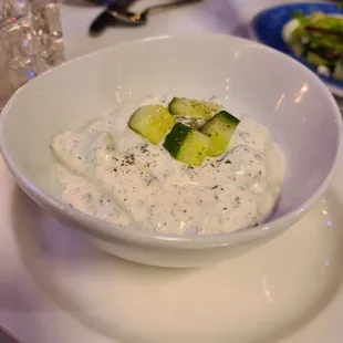 (Mast-O-Khiar) Cucumber yogurt.