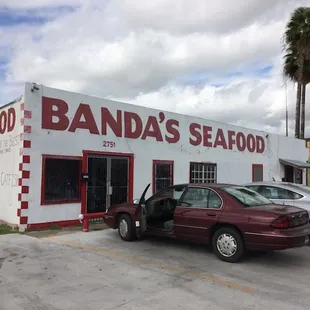 It's easy to drive past without noticing.  Look for the big red letters and get your fish fix on!