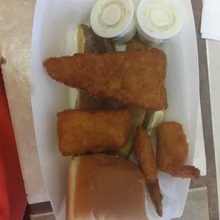 On menu A. Pieces are really small compared to fish joints I go to in the San Antonio area.