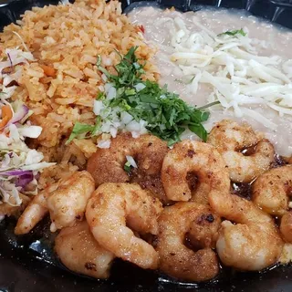 Shrimp Al Mojo De Ajo Plate